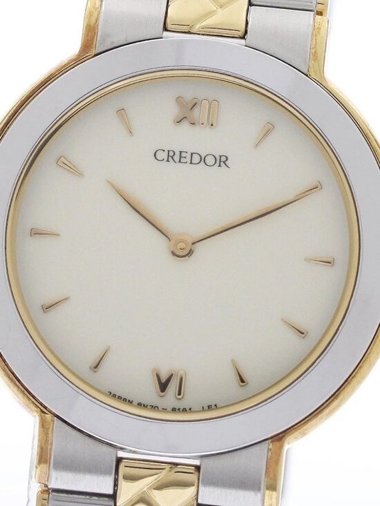 Seiko Other - SEIKO CREDOR 8N70-6160/GCAD009 beige Dial Quartz Men's Watch_966230